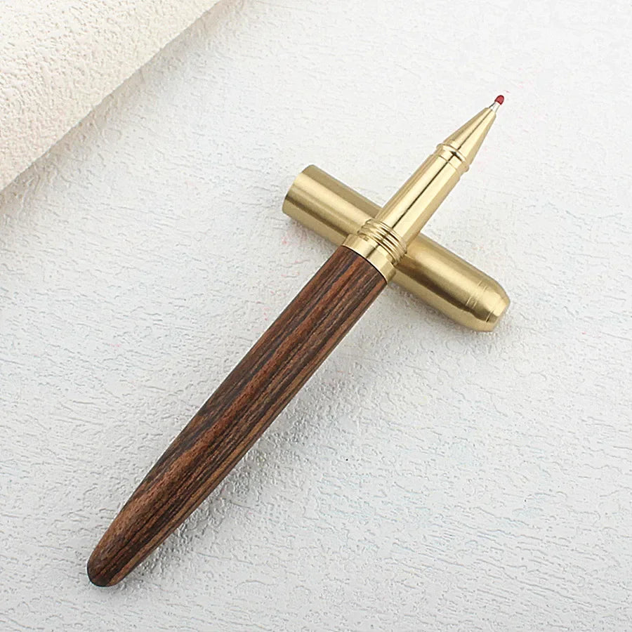 High Quality Metal Wooden Rollerball Pen Elegante Signature Stationery Office School Supplies Ball Point Ink Pens