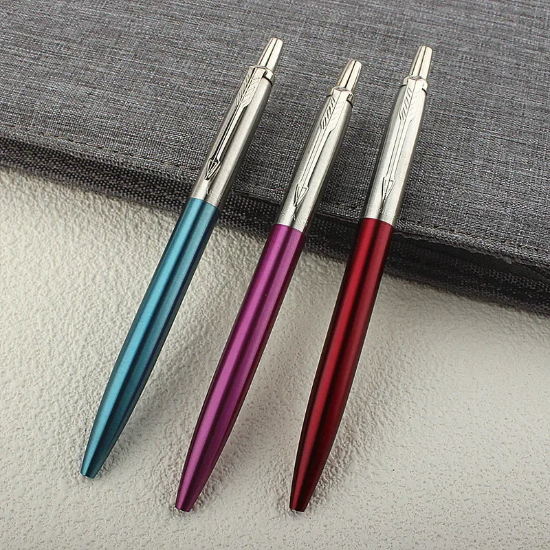 New Luxury Metal Ballpoint Pen Office Commercial Press Metal Pens Gift Automatic Ball Pens for School
